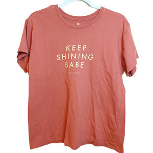 THE RELAXED TEE Red Short Sleeve Graphic Top